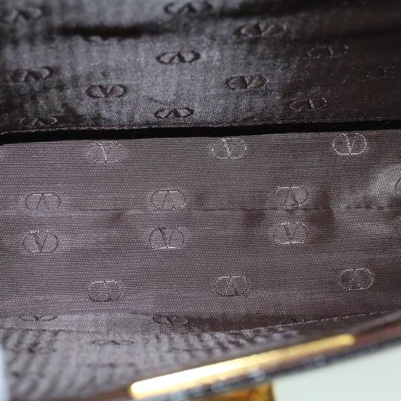 VALENTINO Hand Bag Leather Brown Auth 59910 - Picture 12 of 16